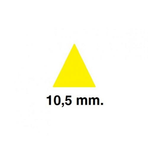 sobre gomets triangulo peque¥o amarillo