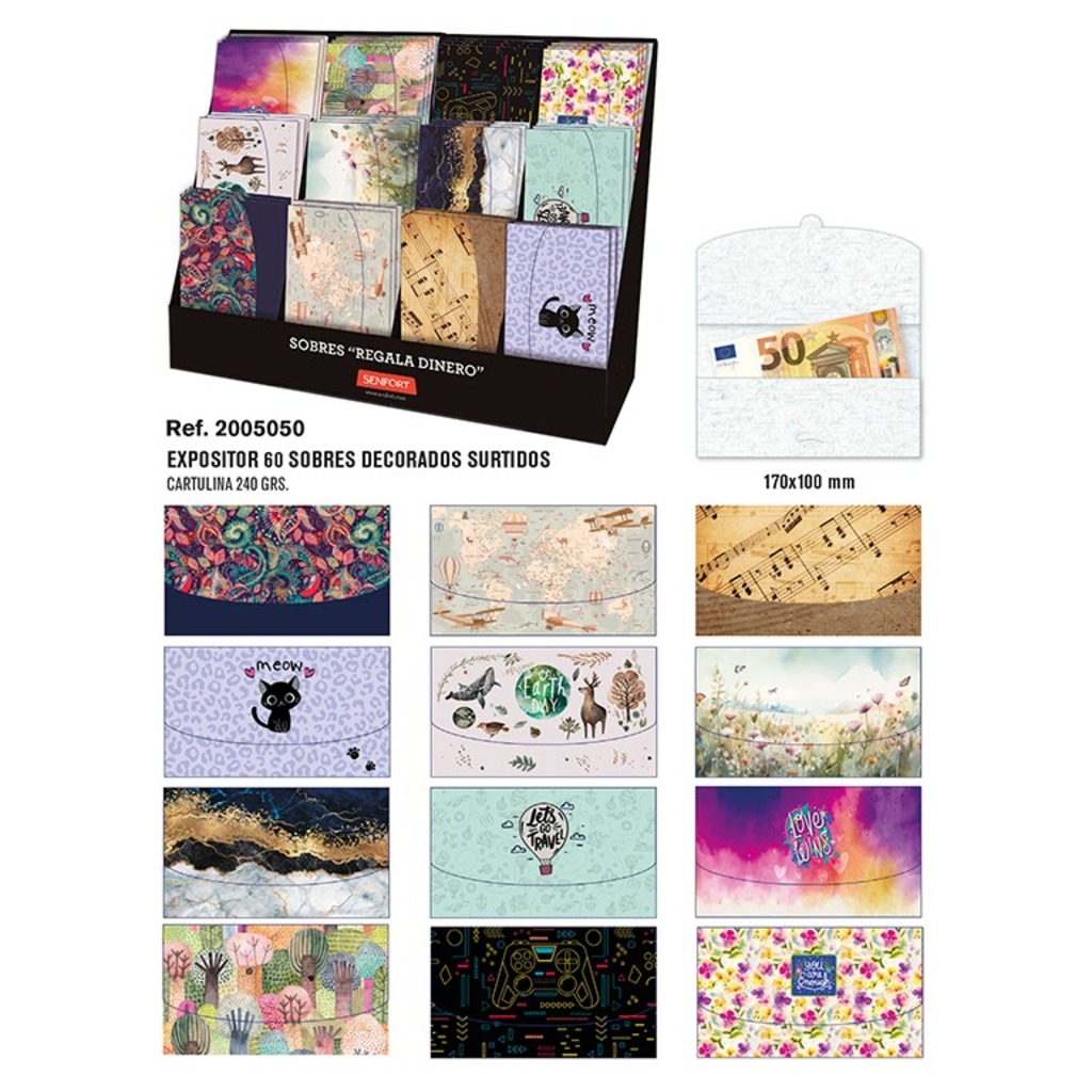 sobre decorado regala dinero