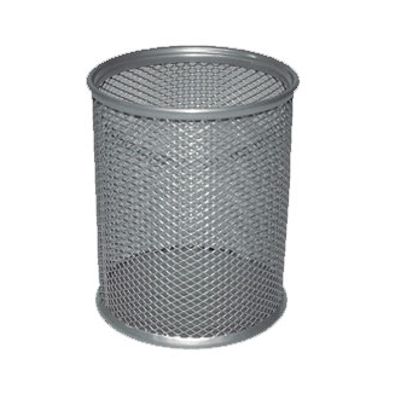 cubilete metalico de rejilla cromado