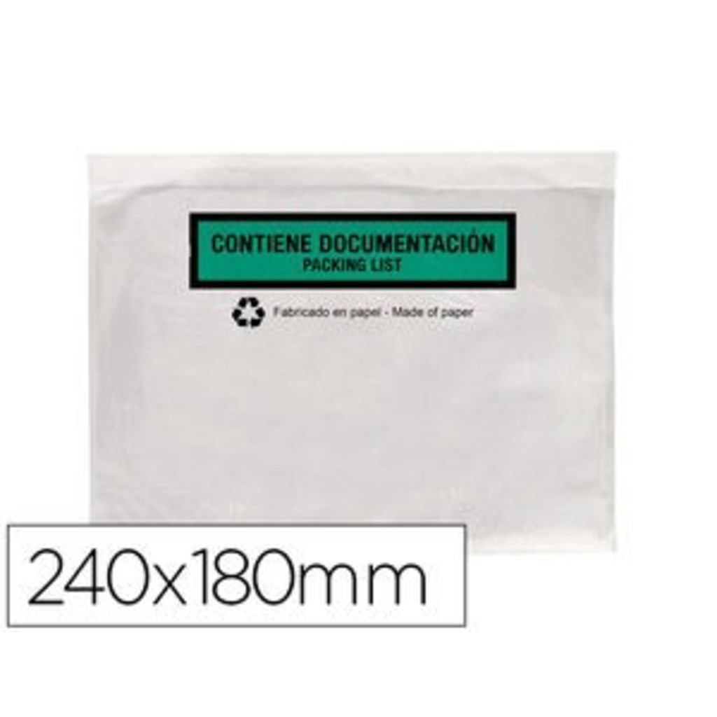 caja 1000 sobres docufix 228x162mm c/imp