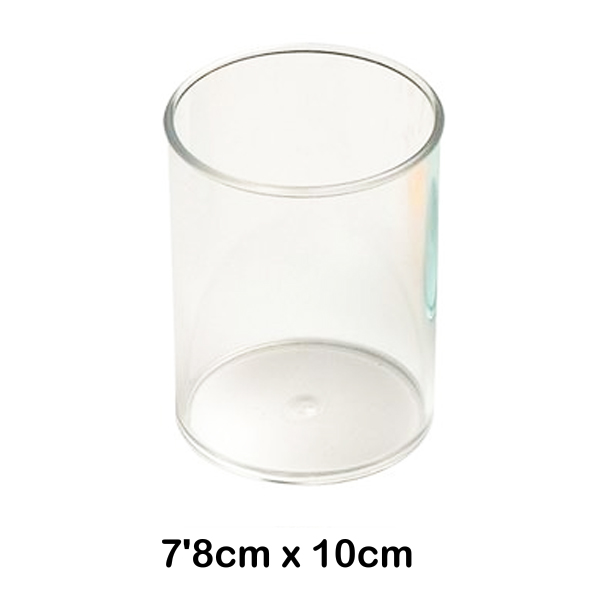 cubilete plastico transparente faibo