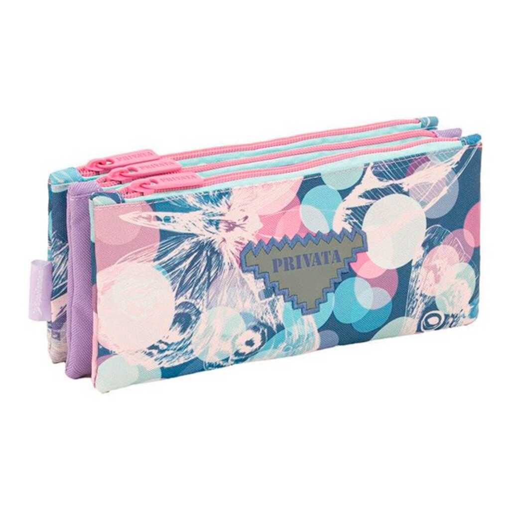 estuche 3 cremalleras privata enjoy