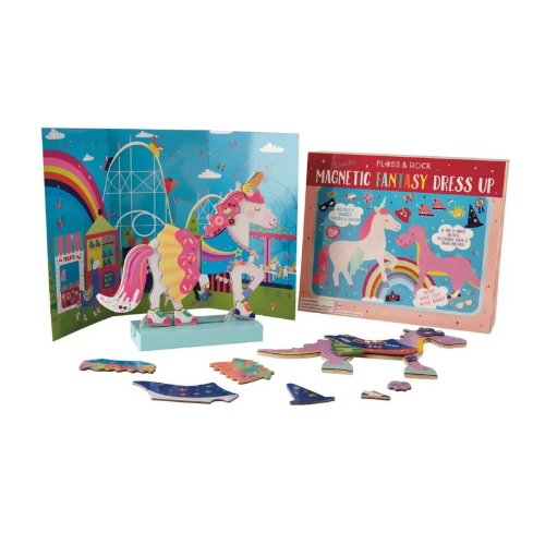 vestidos magnet. figura madera unicornio