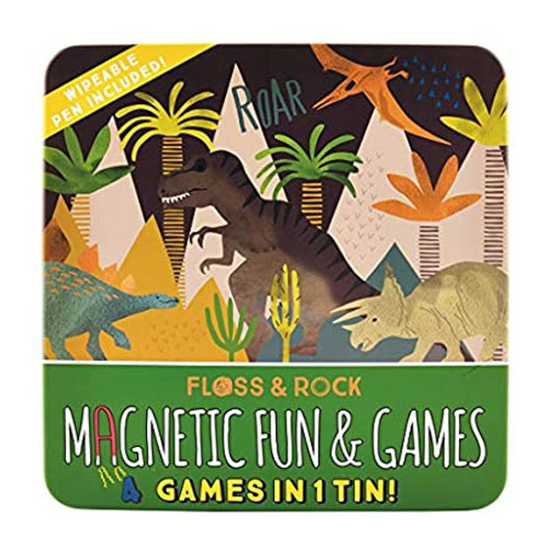 set de 4 jocs magnetics dino