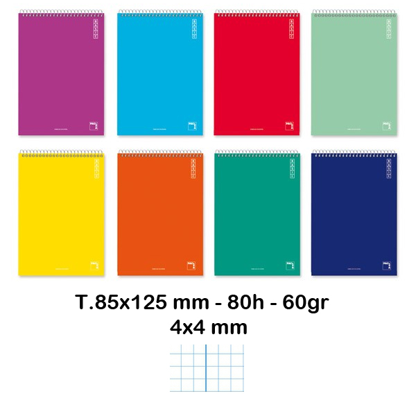 bloc basic t.12â¦ espiral t/carton 60gr