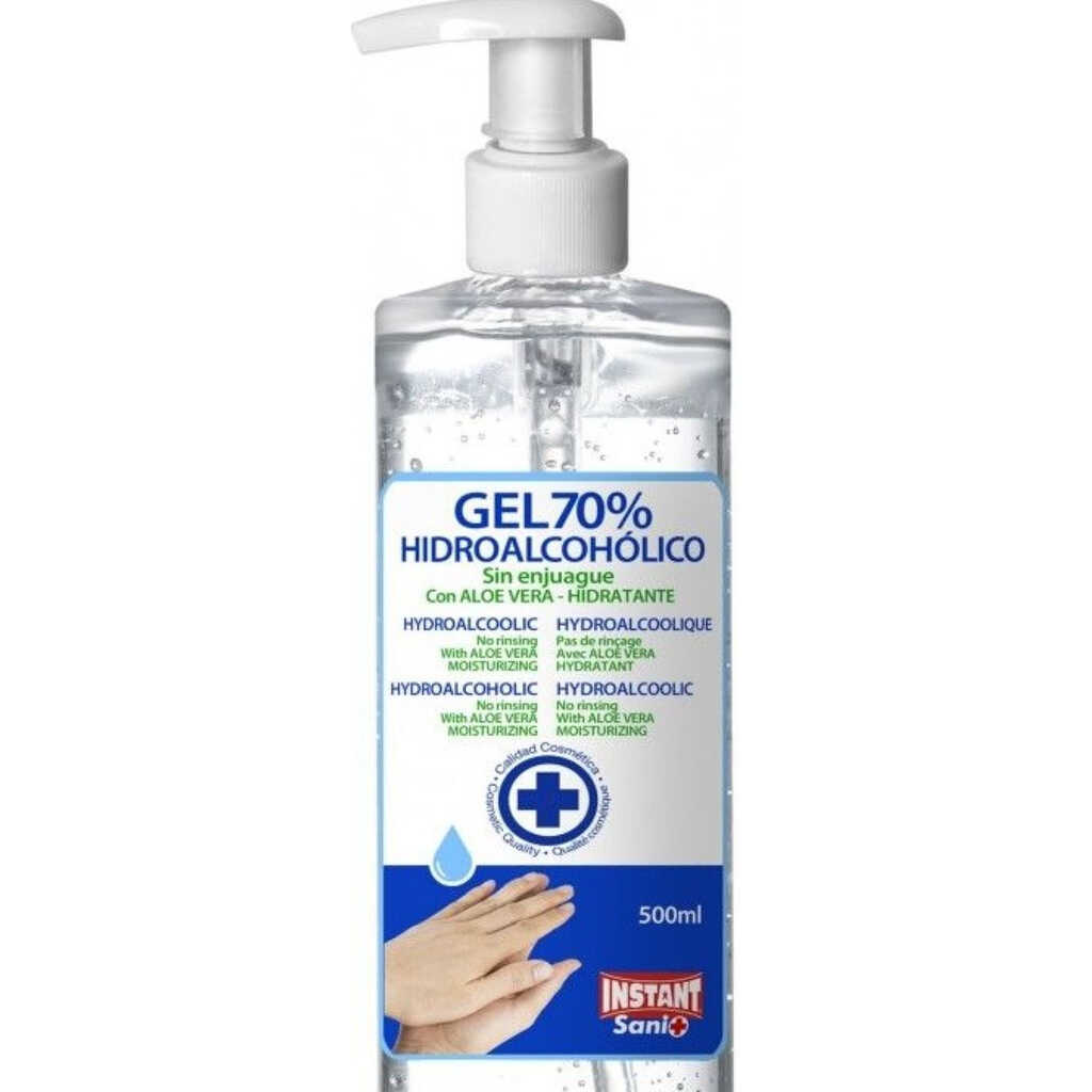 instant gel hidroalcoholico 500 dos