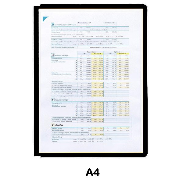 pack 5 fundas sherpa a4 marco negro