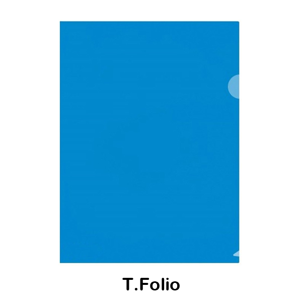 dossier uâ¥ero folio azul polipropileno