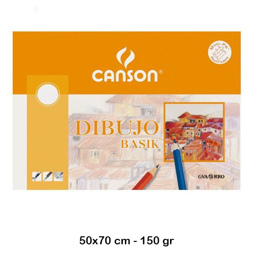 hoja papel basik 70x100cm 150gr canson