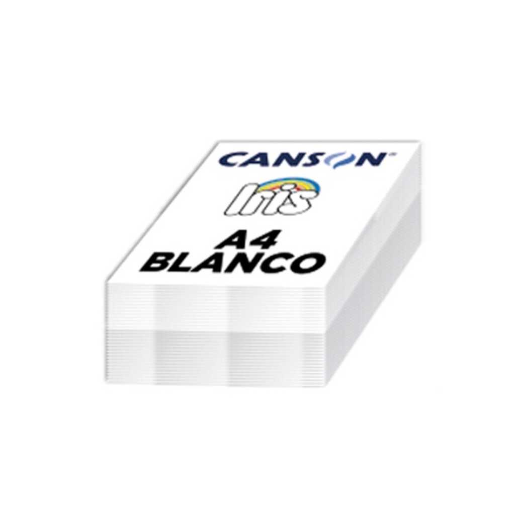 paq 250 cartolines a4 185gr color blanc