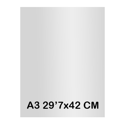 cartolina a3 metalitzada plata