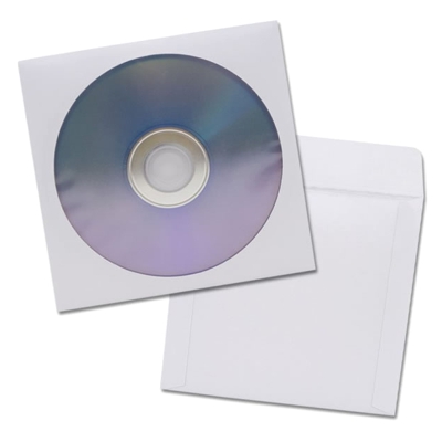 bolsa 10 fundas cd con solapa s/taladros