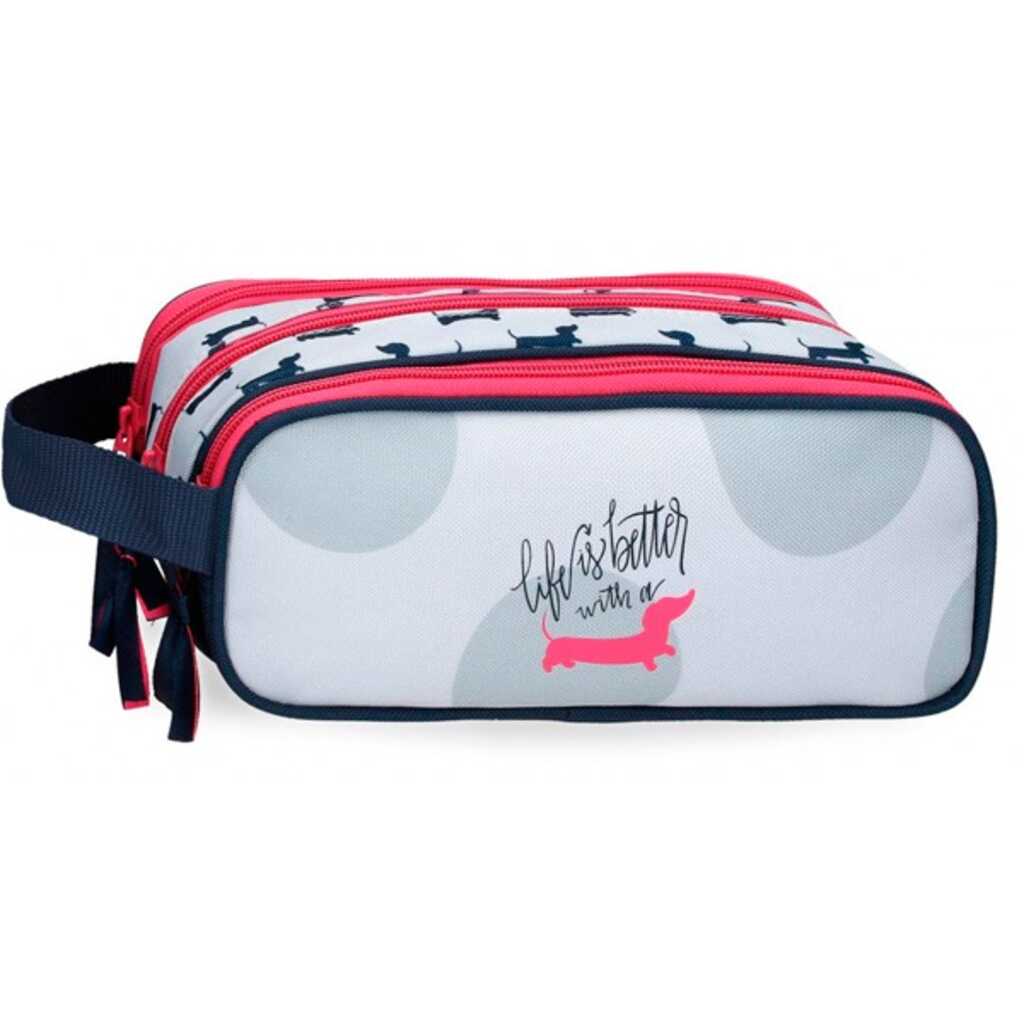 estuche 3 crem. roll road teckel