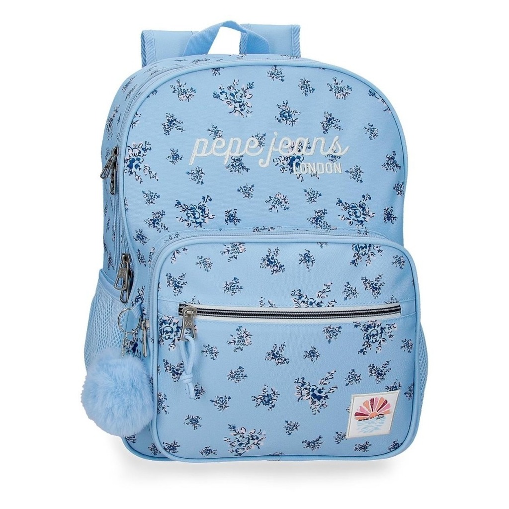 mochila adap 40cm. 2c oliva azul claro