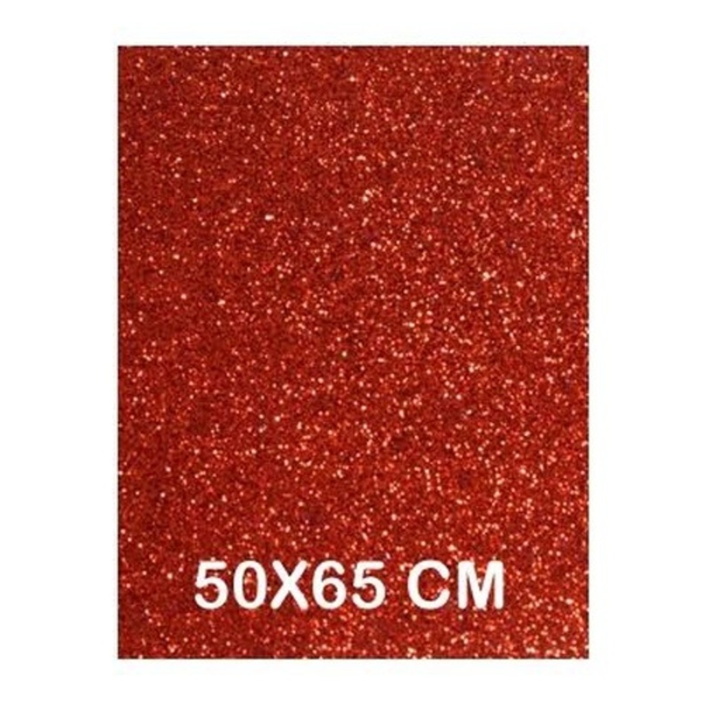 cartulina purpurina 50x65cm roja