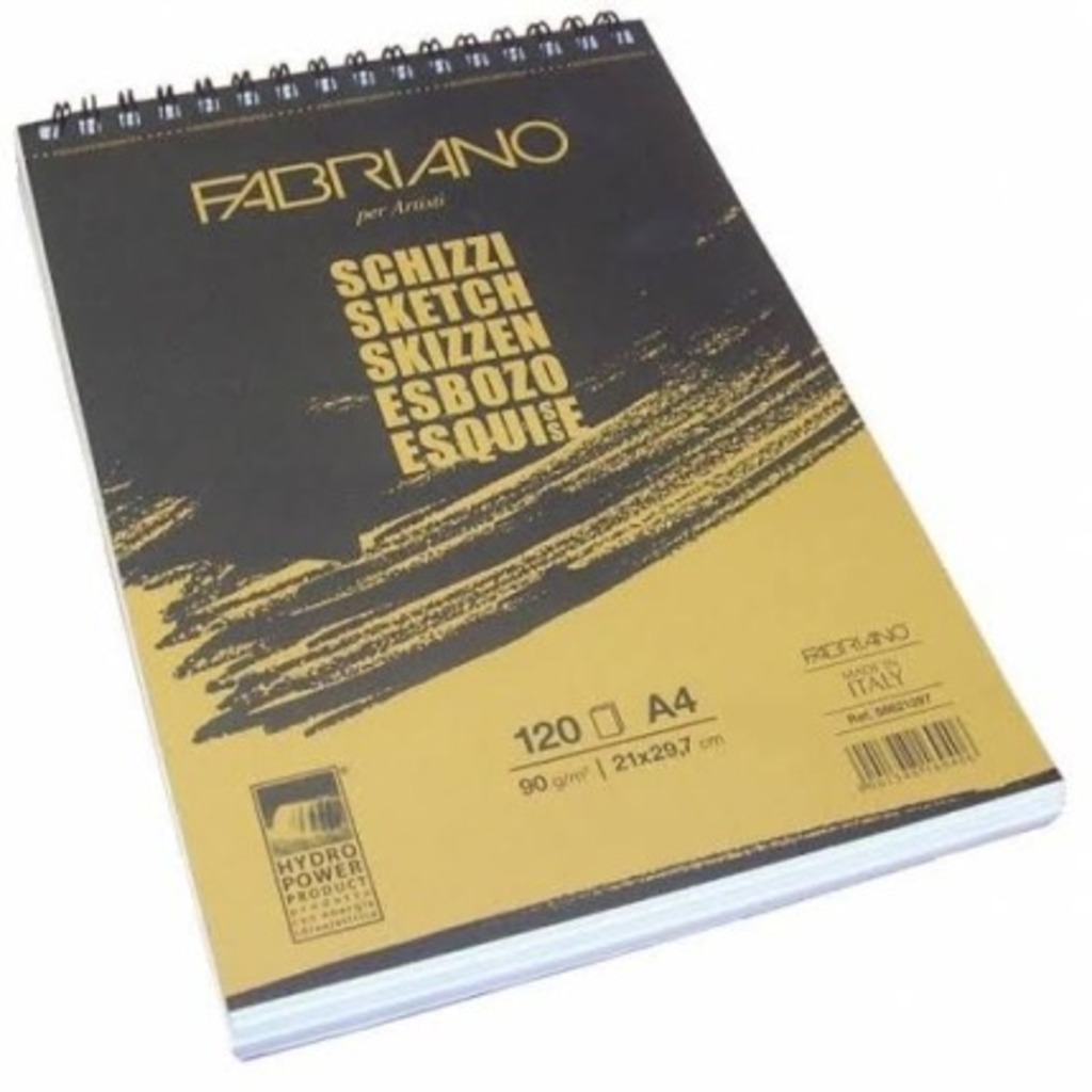 bloc 120h a4 90gr esbozo grano natural
