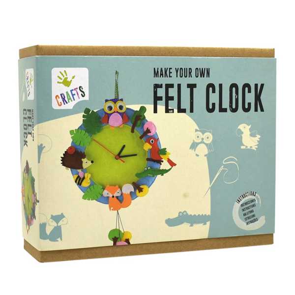 make your own felt clock