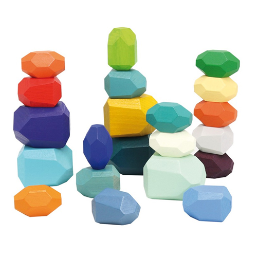 wooden stacking stones 21pcs.