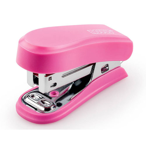 mini grapadora novus color rosa