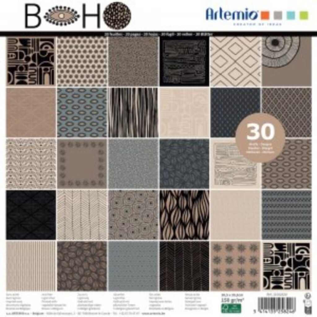 30 sheet pad 150gr. boho