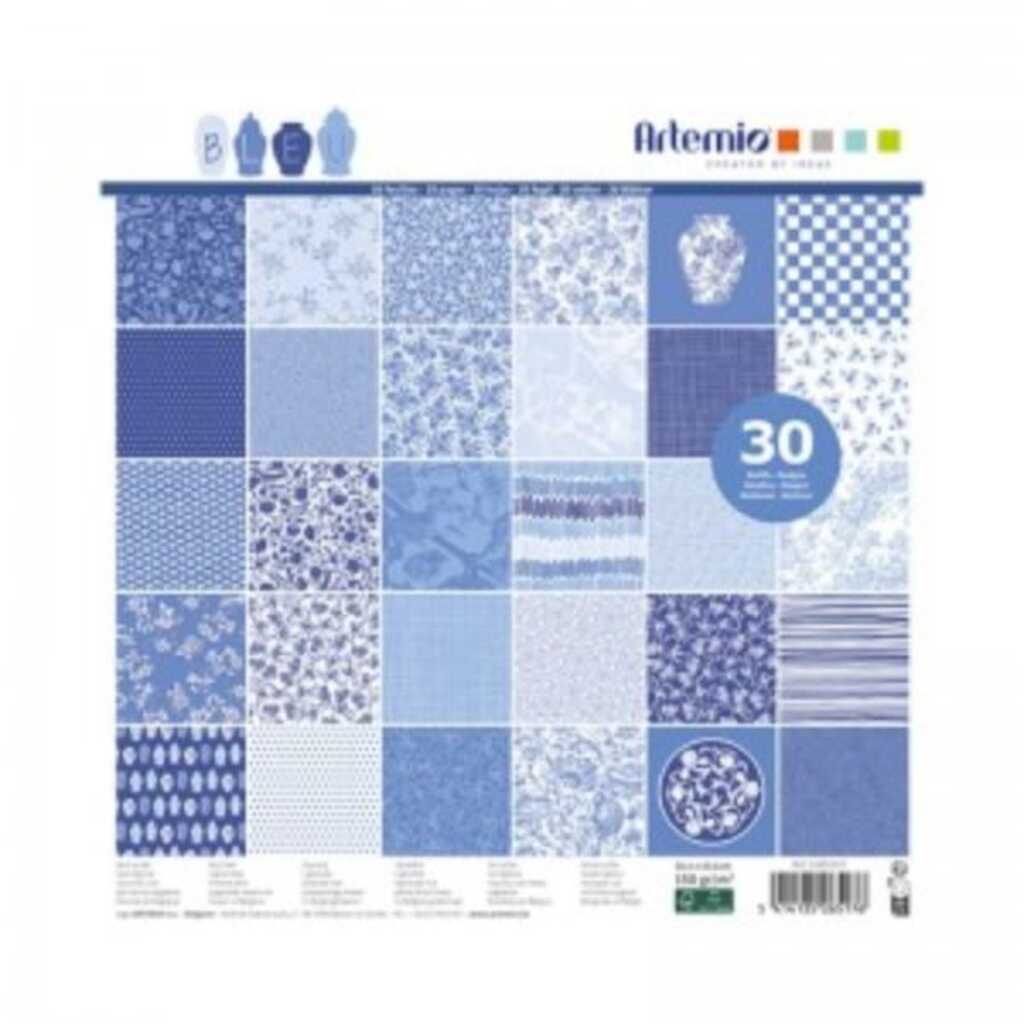 30 sheet pad azul