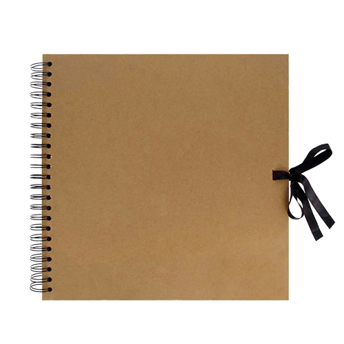 album scrapbook 40 hojas kraft natural