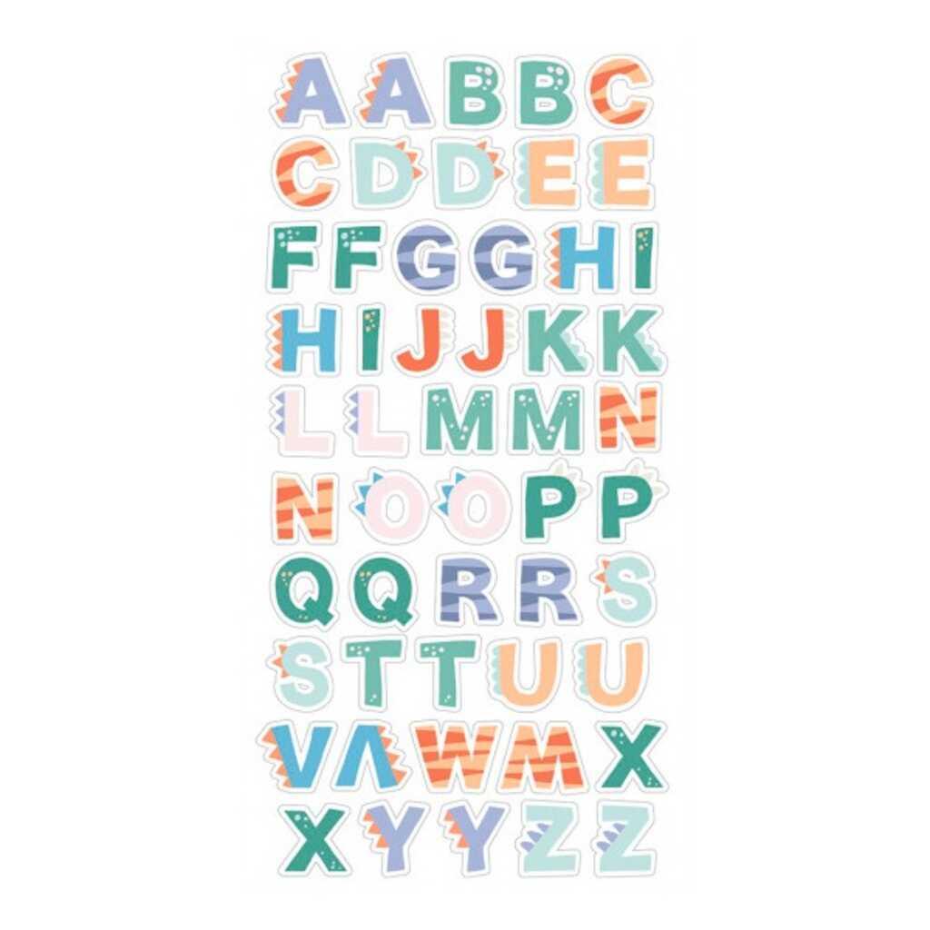 puffies dino letters