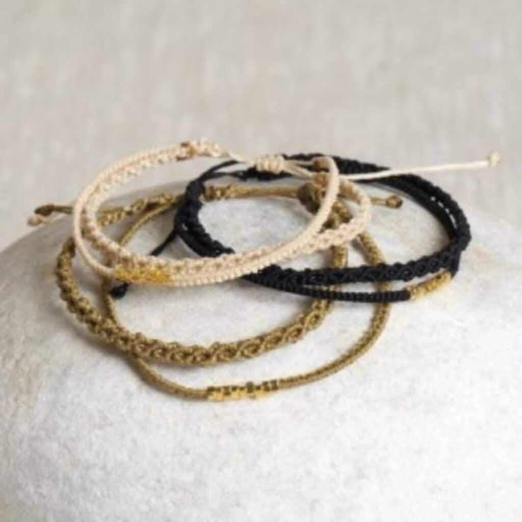 kit 3 piezas macrame bracelet