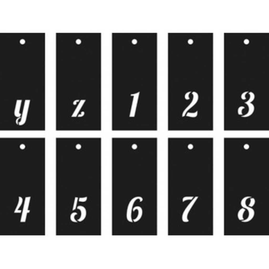 plantilla alfabeto 70 piezas