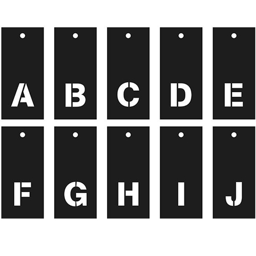 plantilla alfabeto 70 piezas