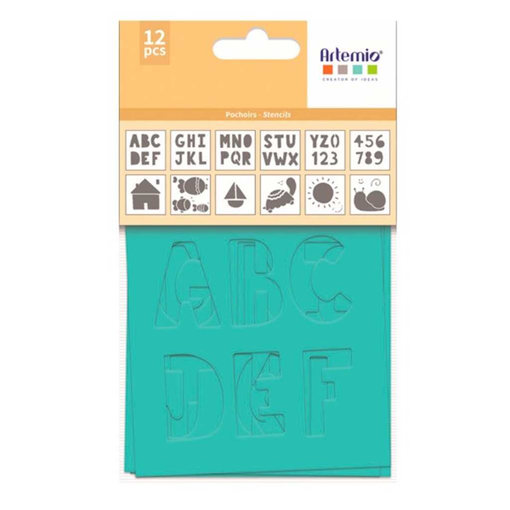 set 12 plantillas 9x9 mes jolies artemio