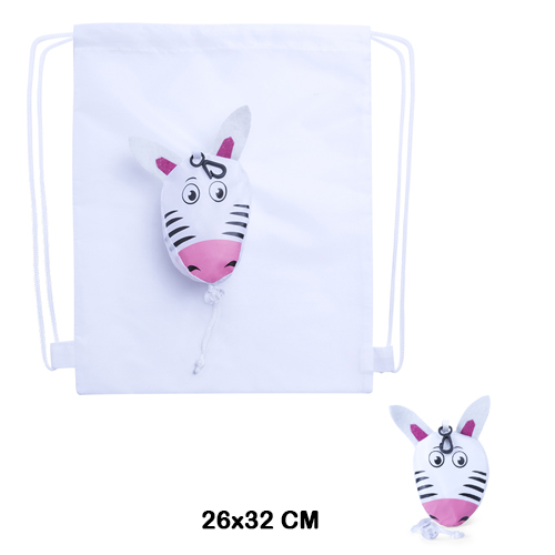 mochila plegable kissa - cebra