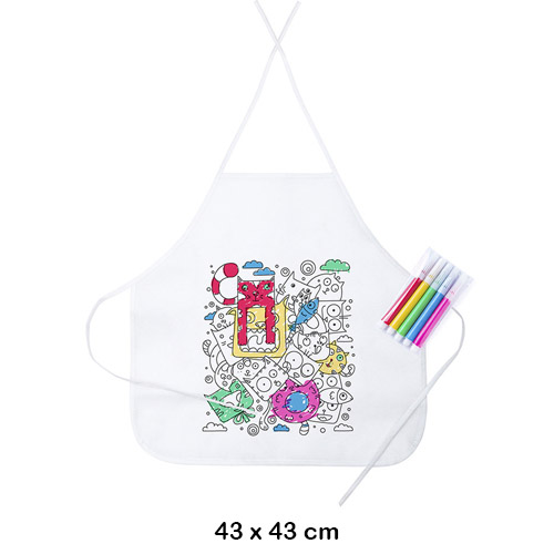 delantal infantil para pintar tizy