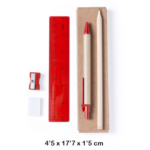 set escritura caja carton gabon