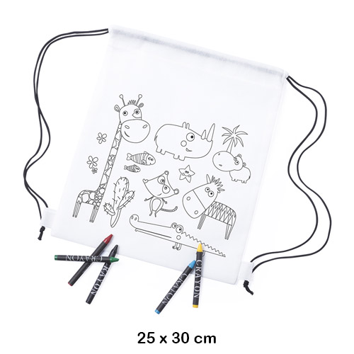 mochila infantil para pintar wizzy