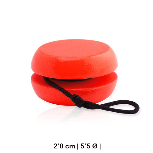 yoyo de madera pintada curl