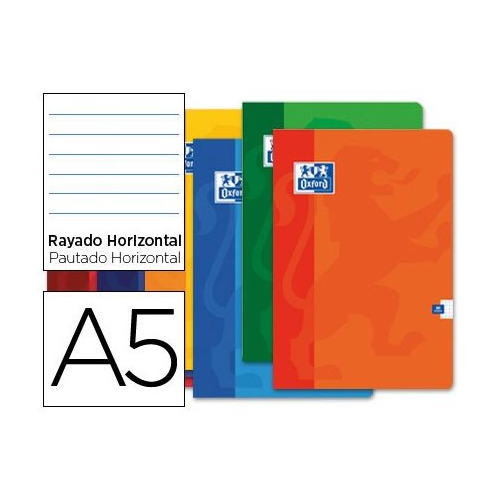 libreta a5 grap. t/b 1 linea 48h oxford