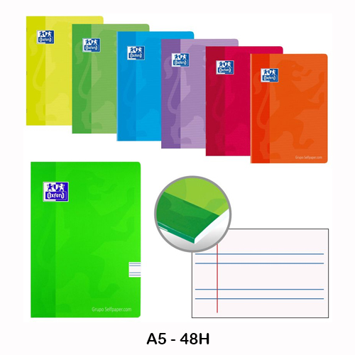 libreta a5 grap. pauta 2'5mm 48h oxford