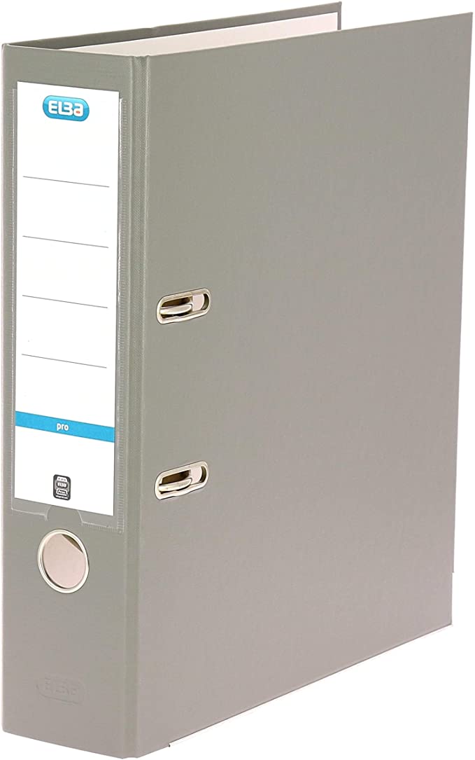 archivador 2an 80mm elba rado top gris