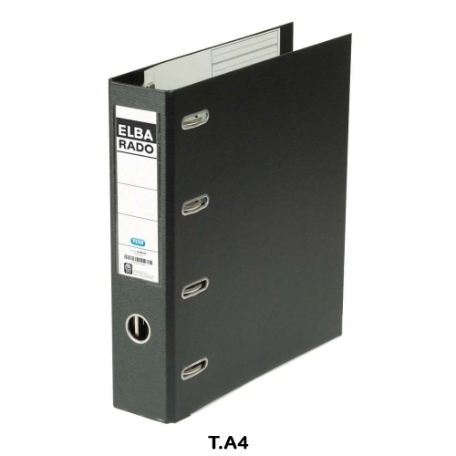 archivador a4 rado ancho 2 anillas negro