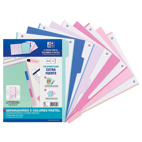 separador a4 oxford pp 5 posiciones