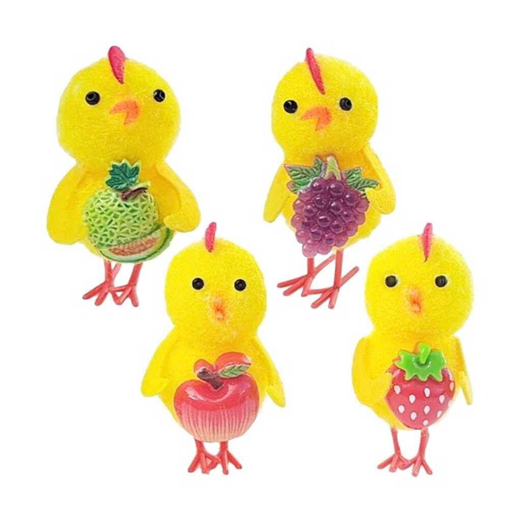 pollitos ojos de frutas