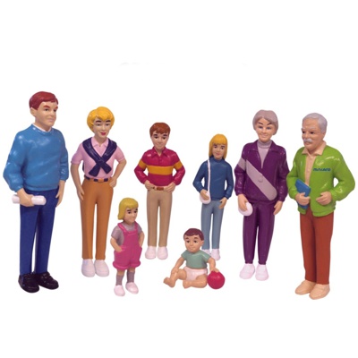 estuche figuras familia europea 8 figura