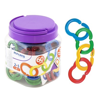 bote cadenas plastico 60 piezas