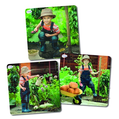set 3 puzzles progressius vida planta