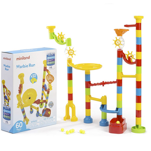 pack 60 peces marble run circuit boles