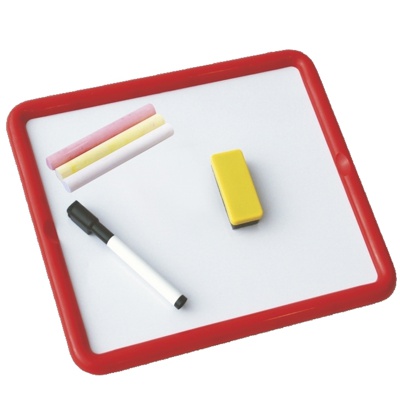 pizarra 2 caras metalica 26x30cm