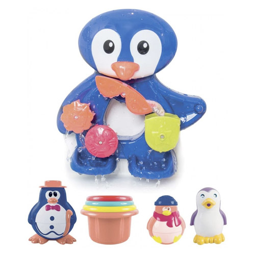 estuche ba¥o pinguino