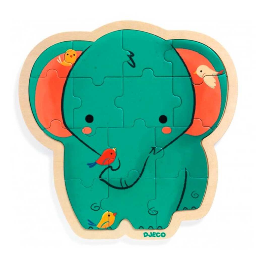encaixable puzzle elephant