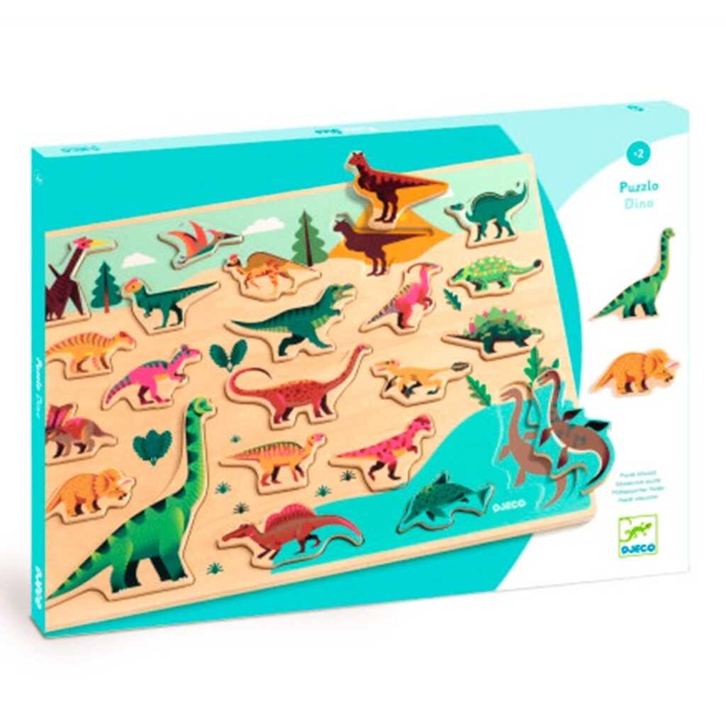 encajable puzzlo dino